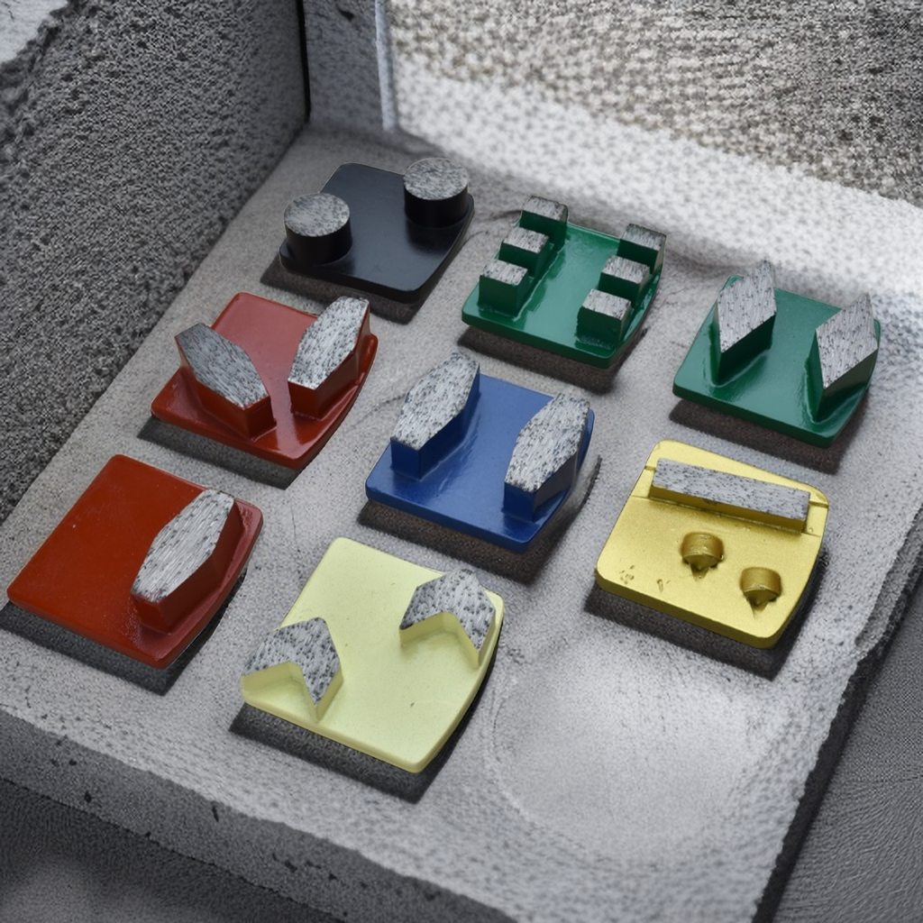 segmento freccia a blocchi di blocco rapido segmento diamante scarpe da macinazione per pavimento in cemento husqvarna