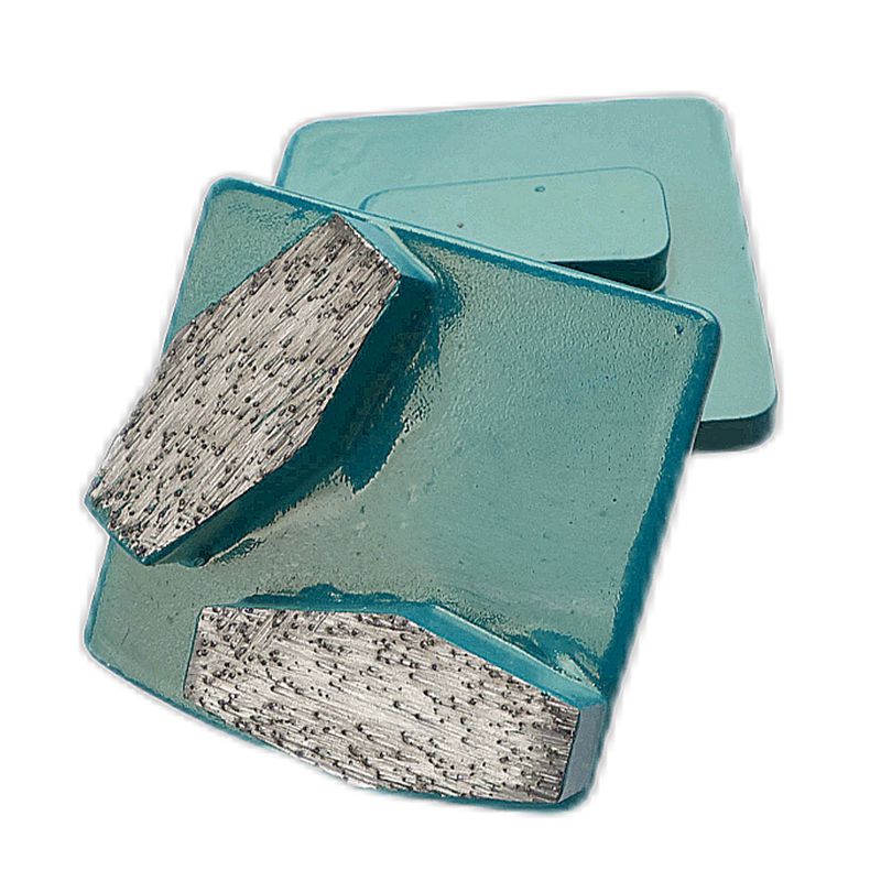 blocco recile doppio segmento esagono diamante macinare scarpe per cemento