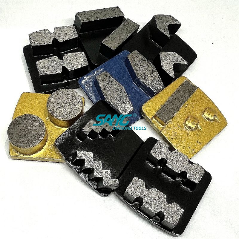 segmento rettifica del diamante esagonale recile per smerigliatrice per pavimenti in cemento
