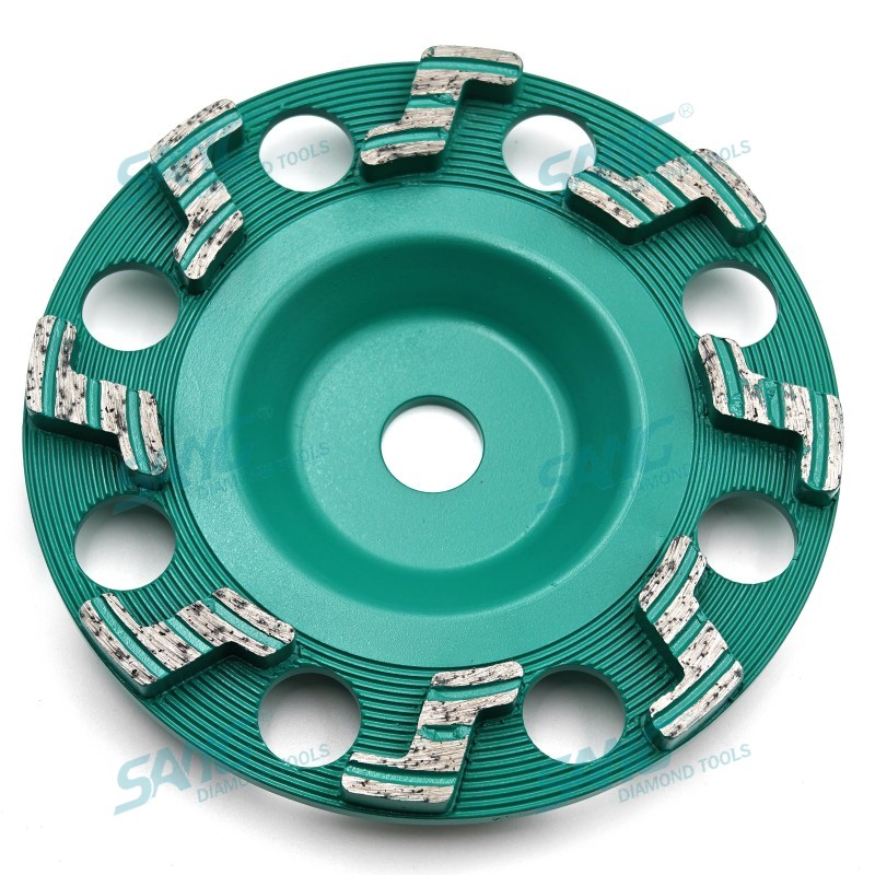 Segmenti a forma Z da 150 mm da 6 pollici Z Blocco abrasivo a abrasile Diamante a tazza di macinatura per cemento