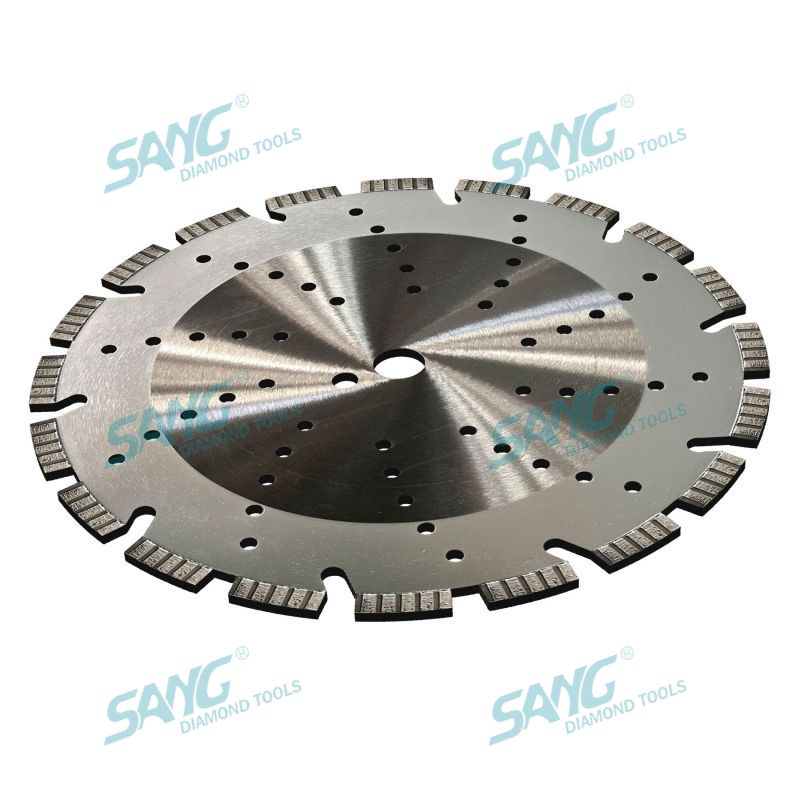 Disco di taglio della lama da sega a diamante da 350 mm da 14 pollici saldati per taglio del calcestruzzo