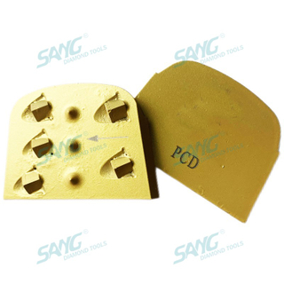 Quarter PCD Lavina Edco Diamond Disco Abrasive Blocco per rimozione del rivestimento epossidico a pavimento in cemento