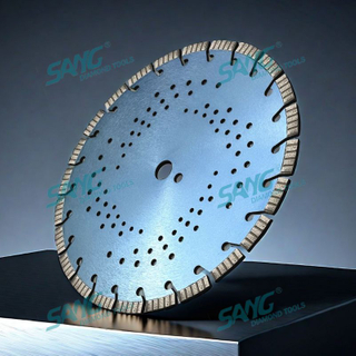 Lampa da sega a diamante per saldatura laser a segmento turbo da 350 mm per tagliare il calcestruzzo