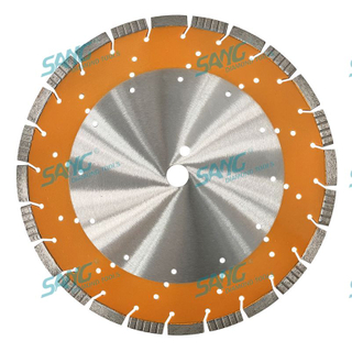Lama da sega a diamante segmentata da 14 pollici da 350 mm per sega a diamante per il calcestruzzo di rinforzo per rinforzare il calcestruzzo