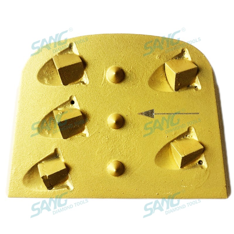 Quarter PCD Lavina Edco Diamond Disco Abrasive Blocco per rimozione del rivestimento epossidico a pavimento in cemento
