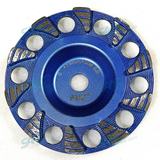 Strumenti abrasivi del pavimento in cemento da 6 pollici da 150 mm a tazza per caduta lacrima per macinazione rapida