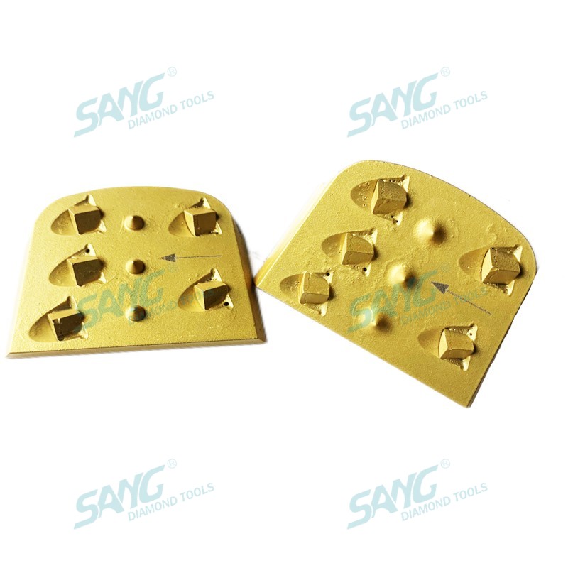 Quarter PCD Lavina Edco Diamond Disco Abrasive Blocco per rimozione del rivestimento epossidico a pavimento in cemento