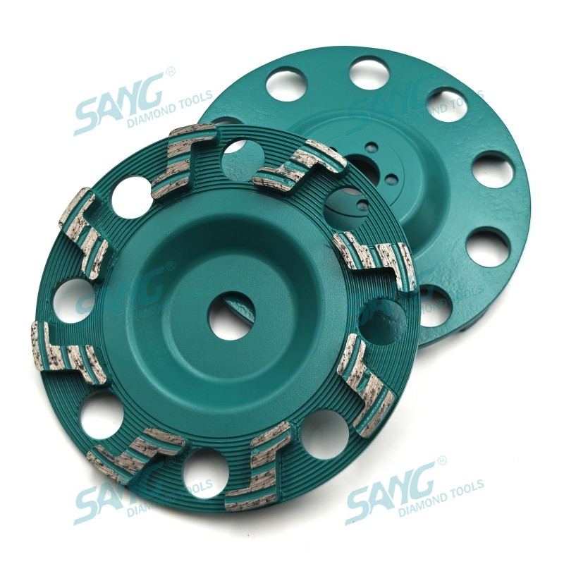 Segmenti a forma Z da 150 mm da 6 pollici Z Blocco abrasivo a abrasile Diamante a tazza di macinatura per cemento