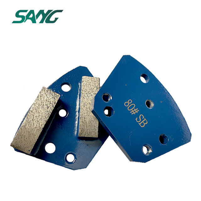 Trapezoid Diamond doppio rettangolo rettangolare segmenti di macinazione per diamatico blastrac janser asl mk klindex smerigliatrice per pavimento in cemento
