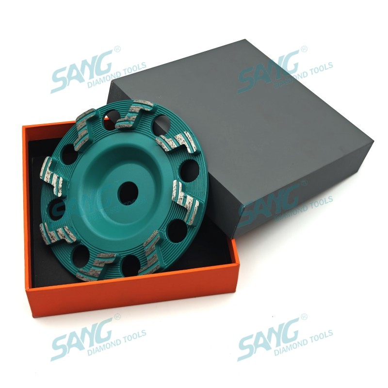 Segmenti a forma Z da 150 mm da 6 pollici Z Blocco abrasivo a abrasile Diamante a tazza di macinatura per cemento