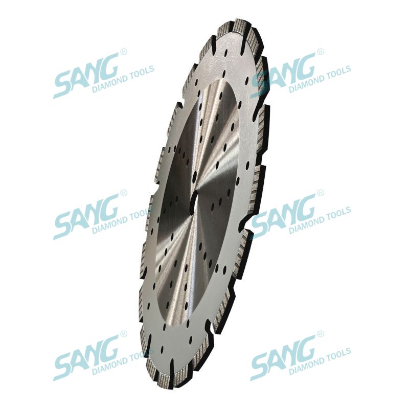 Disco di taglio della lama da sega a diamante da 350 mm da 14 pollici saldati per taglio del calcestruzzo
