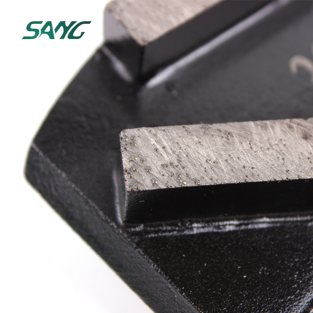 lavina metal bond utensili a cambio rapido segmento di molatura a doppio rettangolo per la molatura del calcestruzzo