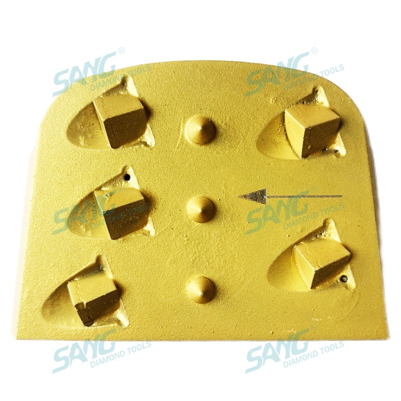 Quarter PCD Lavina Edco Diamond Disco Abrasive Blocco per rimozione del rivestimento epossidico a pavimento in cemento